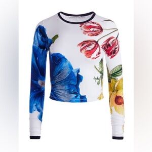 DELAINA LONG SLEEVE CROPPED TOP